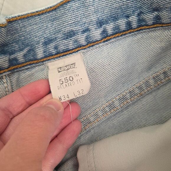 vintage levis light wash denim cutoff shorts - Picture 3 of 4